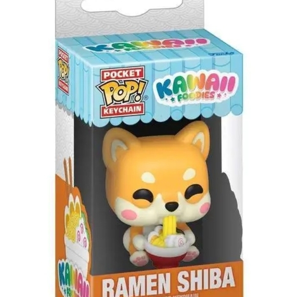 pop Accessories - Pocket Pop! Kawaii Ramen Shiba Keychain - Orange & White